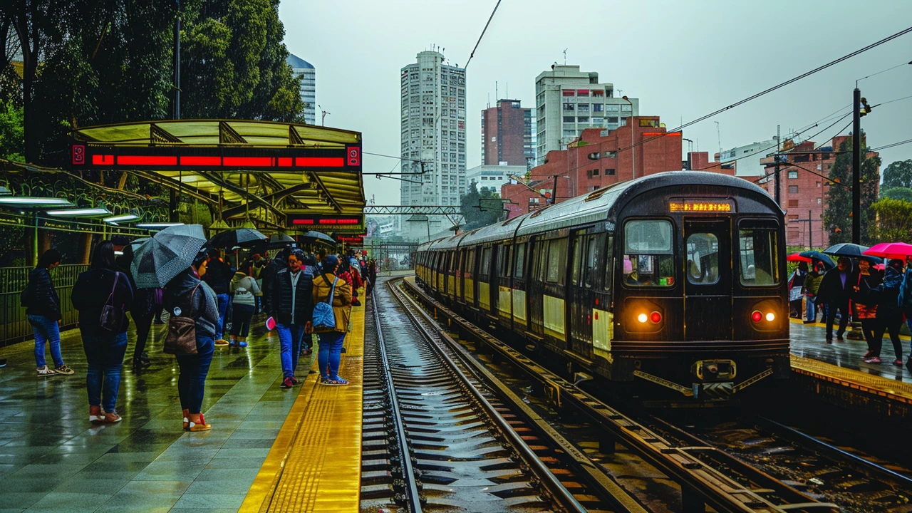 Transporte Público Durante la Lluvia: Estado del Metro de Santiago