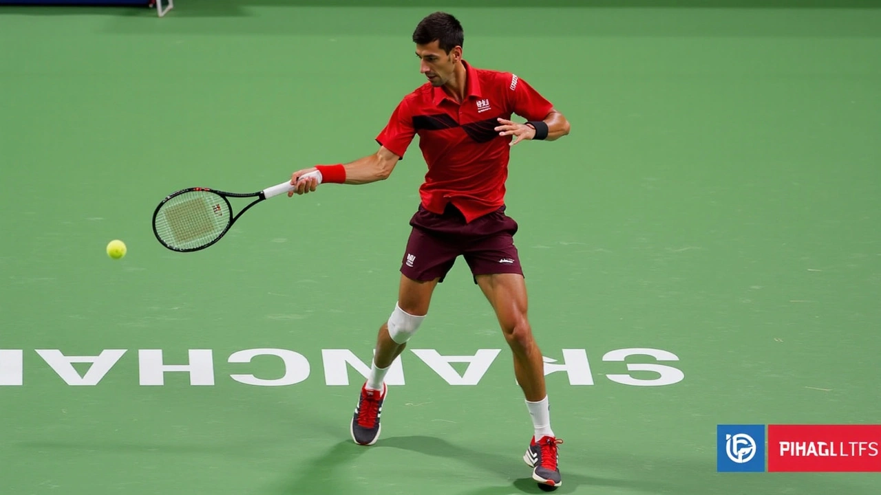 Novak Djokovic deslumbrante en Shanghai con su revés fenomenal