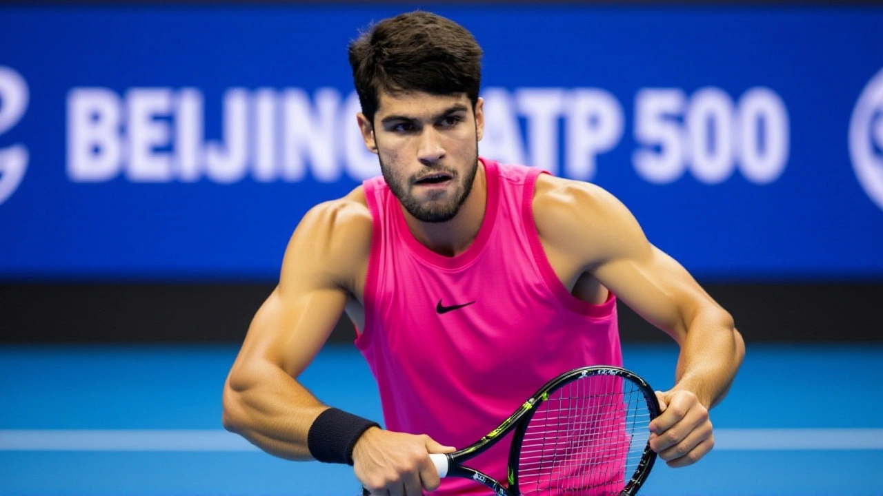 Alcaraz cae en la final del ATP 500 de Beijing tras tres horas